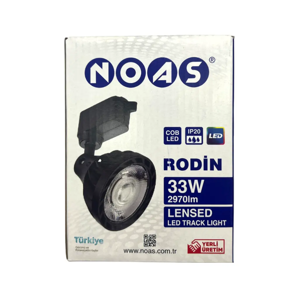 Noas 33W Rodin Ray Spot Siyah Kasa 3200K (Günışığı)YL29-3302