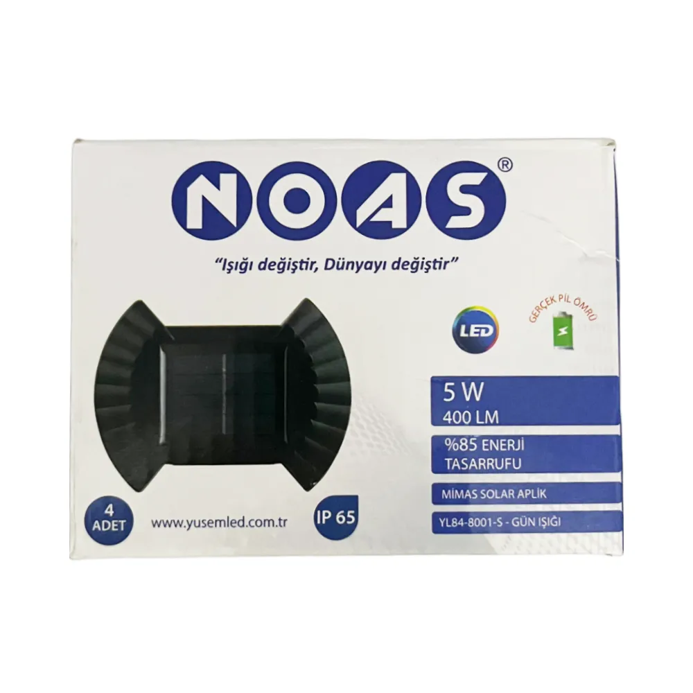 Noas 5W Mimas Solar Led Aplik (Günışığı)YL84-8001-S