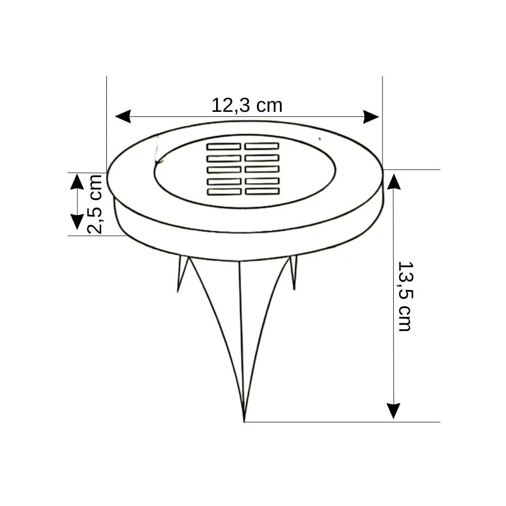 Noas 5W Satürn Solar Yer Aydınlatma Armatürü (Günışığı)YL74-1701-S