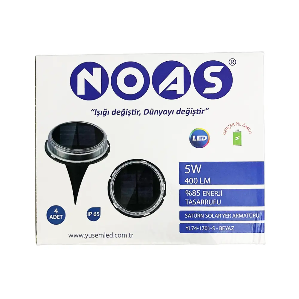 Noas 5W Satürn Solar Yer Aydınlatma Armatürü (Günışığı)YL74-1701-S