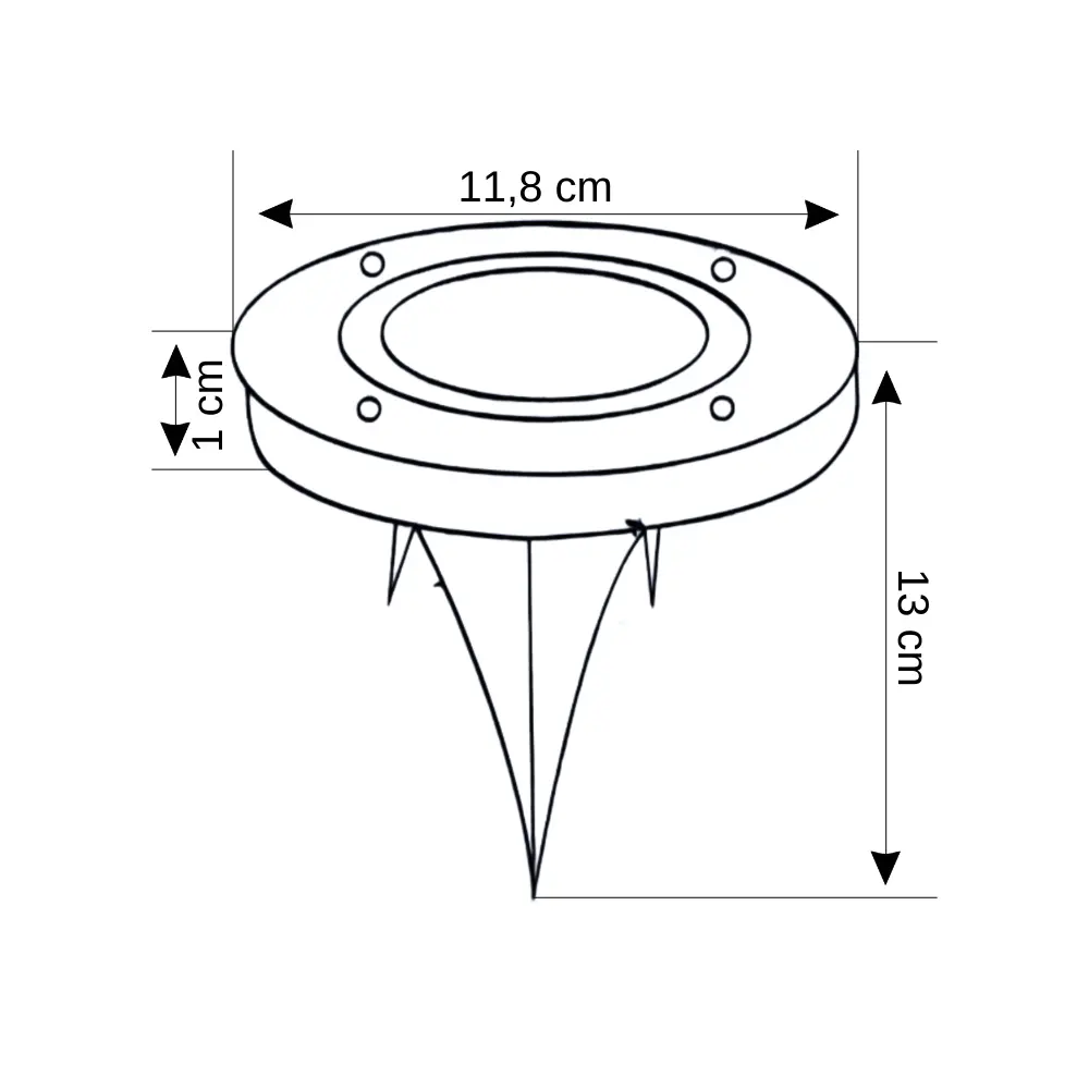 Noas 5W Uranüs Solar Yer Aydınlatma Armatürü (Beyaz)YL74-8001-S