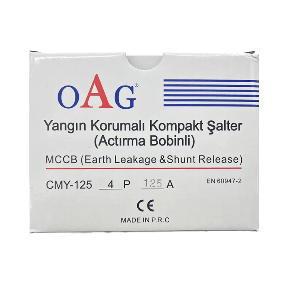 Oag 4X125A 50kA Yangın Korumalı Kompakt Şalter (Açtırma Bobinli)