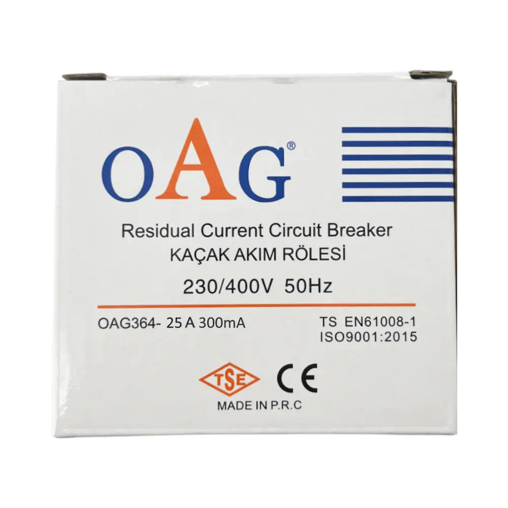 Oag 4x25A 300mA Trifaze Kaçak Akım Rölesi