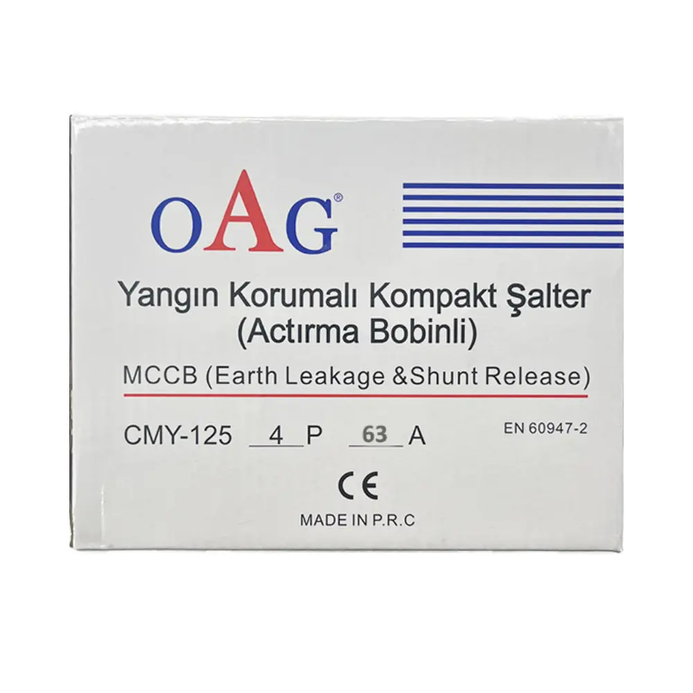 Oag 4X63A 50kA Yangın Korumalı Kompakt Şalter (Açtırma Bobinli)