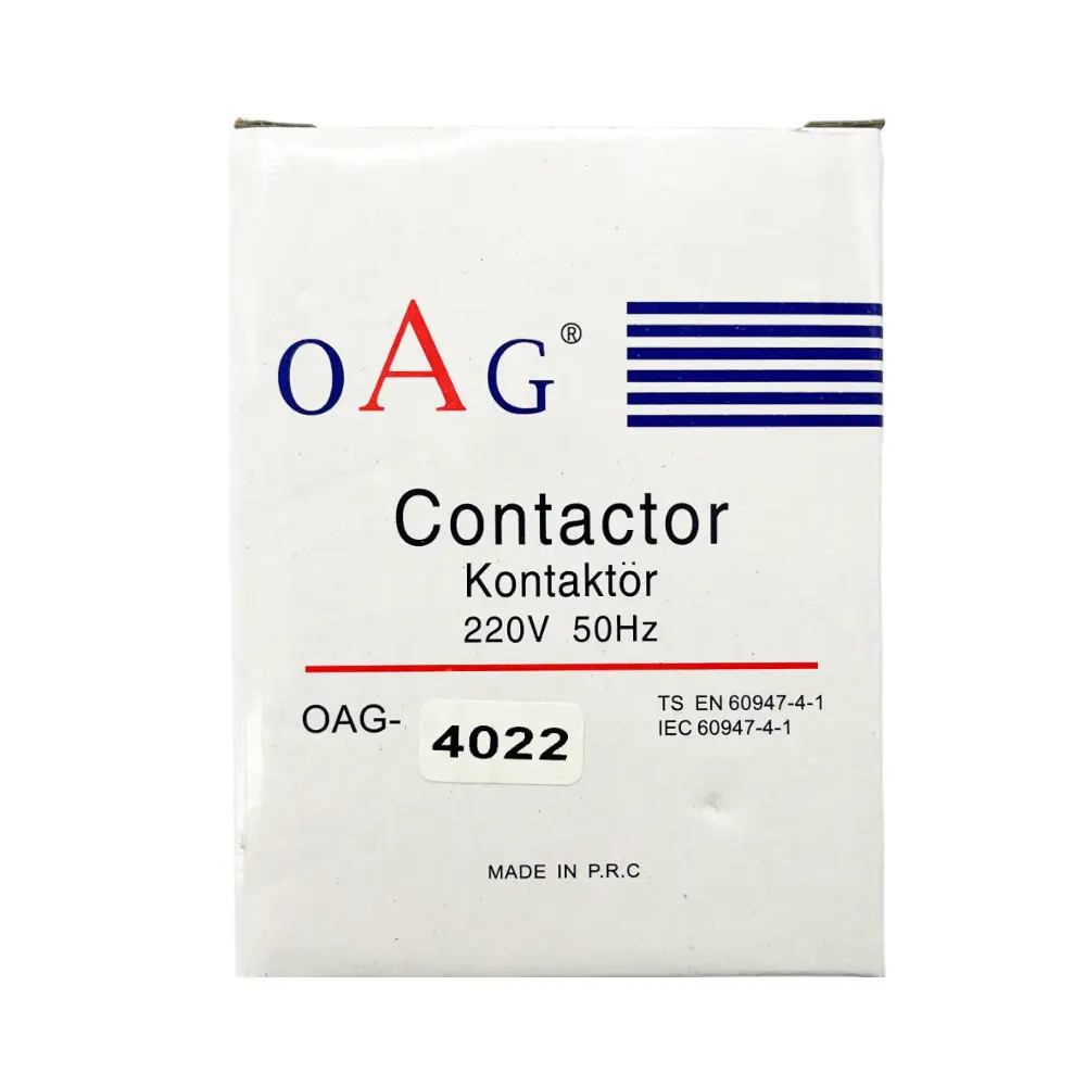 Oag 9A 4kW 2NA 2NK Güç Kontaktörü G4022