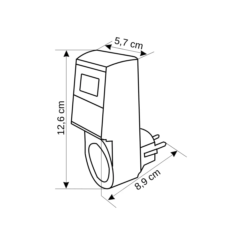 Oag Priz Tipi Timer Digital Zaman Saati FDD-50