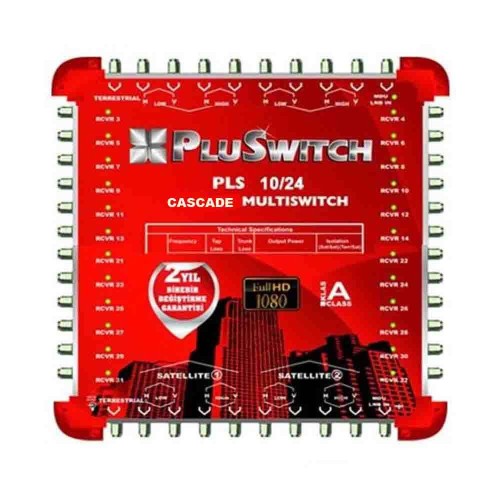 Pluswitch 10/24'lü Tv Santrali Kaskatlı