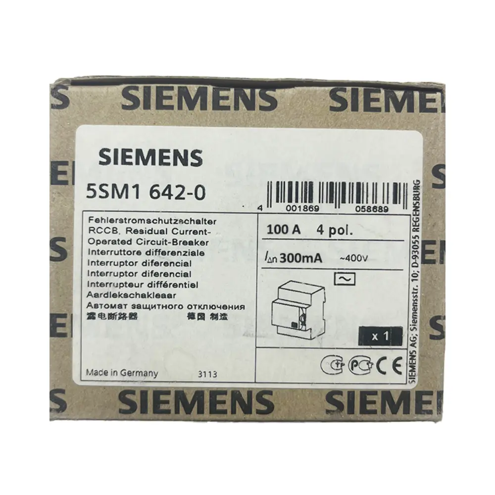 Siemens 4x100A 300mA Kaçak Akım Rölesi 5SM3648-0