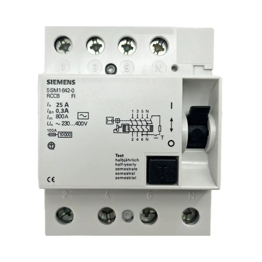 Siemens 4x25A 300mA Trifaze Kaçak Akım Rölesi 5SV5642-6