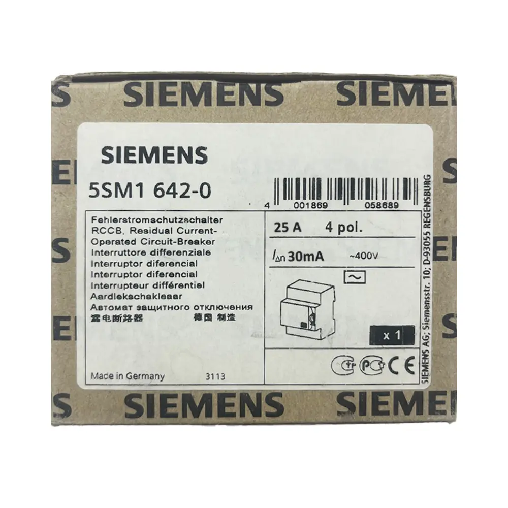 Siemens 4x25A 30mA Trifaze Kaçak Akım Rölesi 5SV5342-6