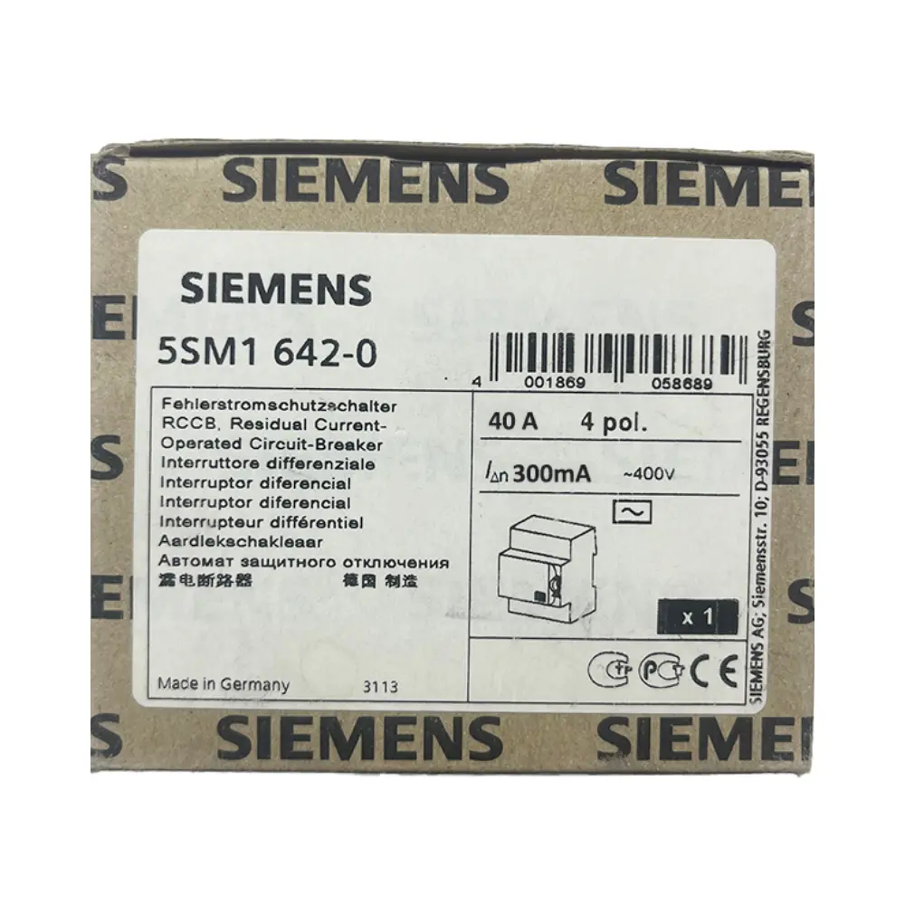 Siemens 4x40A 300mA Trifaze Kaçak Akım Rölesi 5SV5644-6