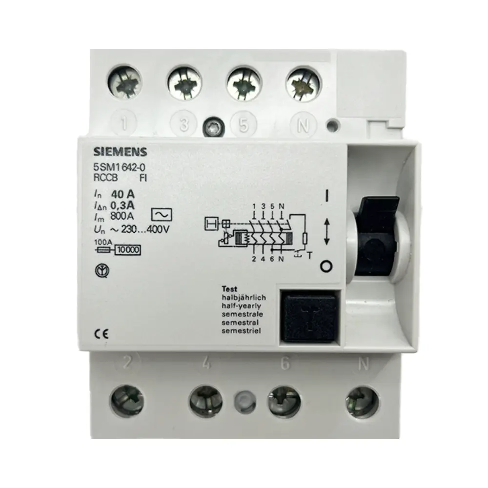 Siemens 4x40A 300mA Trifaze Kaçak Akım Rölesi 5SV5644-6