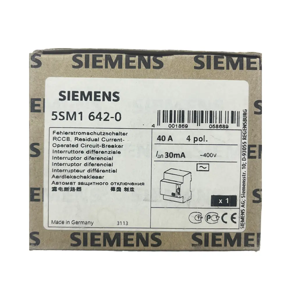 Siemens 4x40A 30mA Trifaze Kaçak Akım Rölesi 5SV5344-6