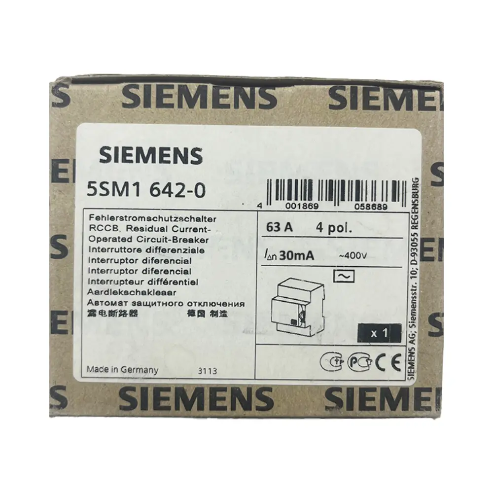 Siemens 4x63A 30mA Trifaze Kaçak Akım Rölesi 5SV5346-6