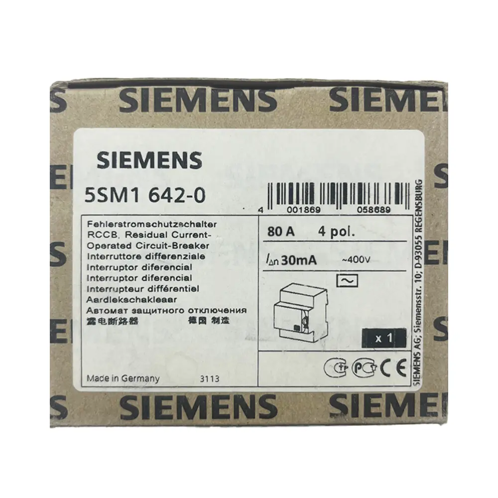 Siemens 4x80A 30mA Trifaze Kaçak Akım Rölesi 5SV4347-0