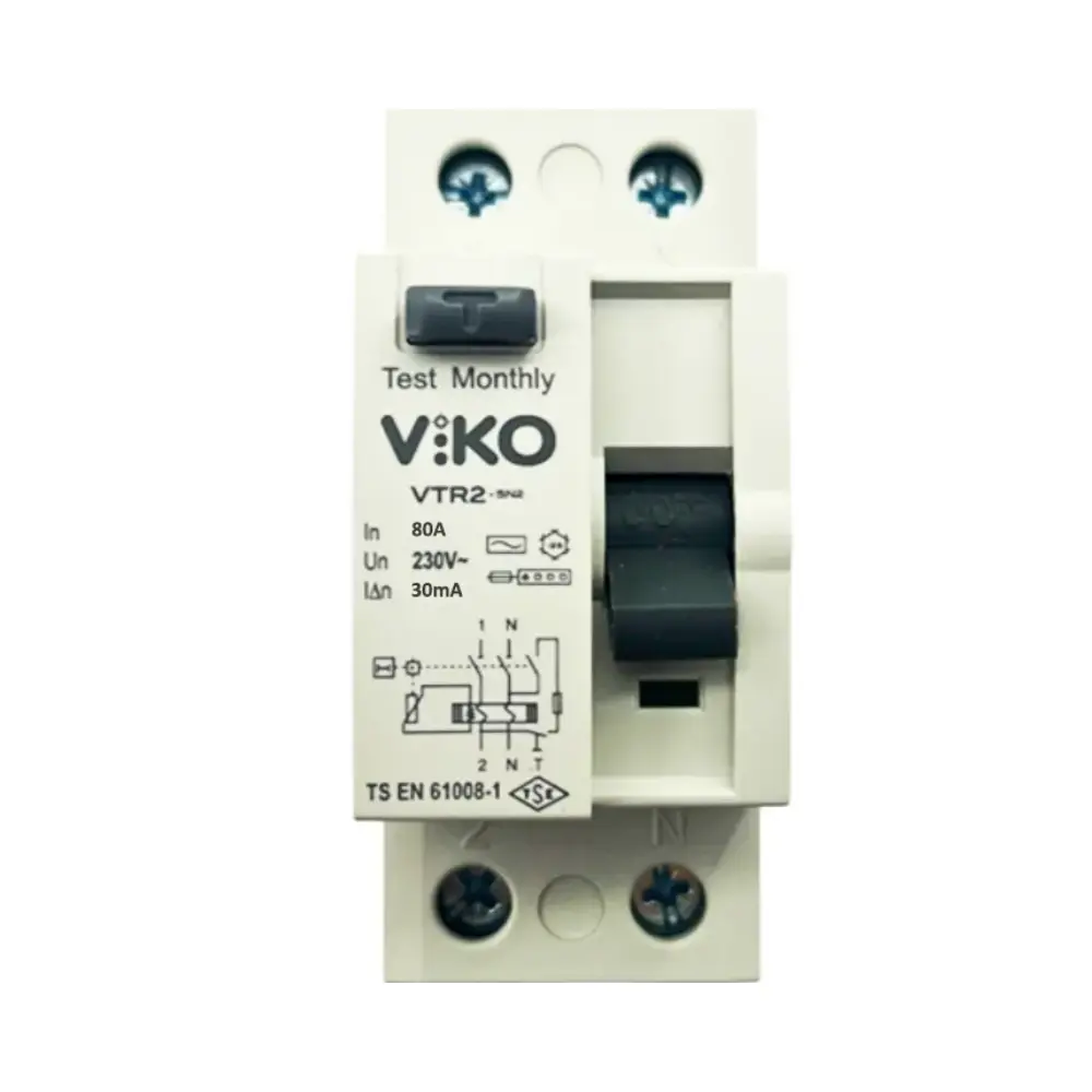 Viko 2x80A 30mA Kaçak Akım Rölesi VTR2-8030