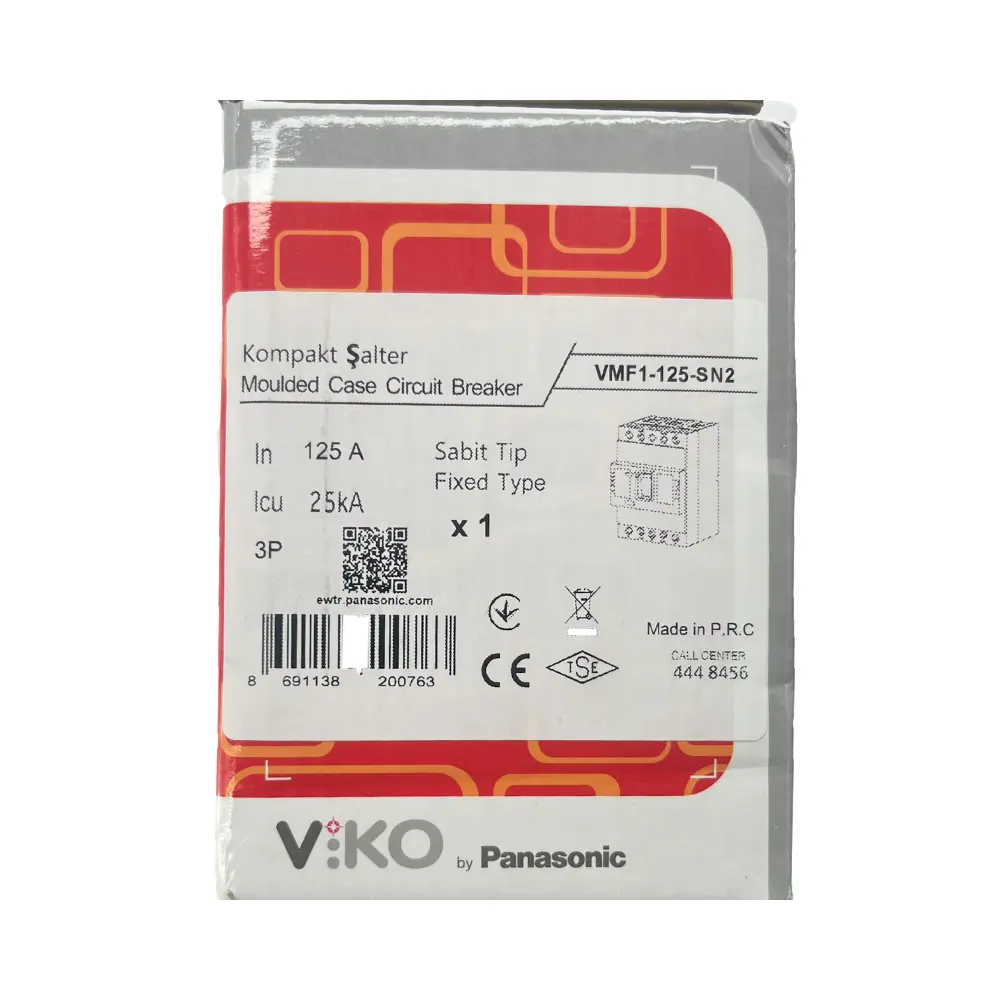 Viko 3X125A 25kA Sabit Kompakt Şalter VMF1-125-SN2