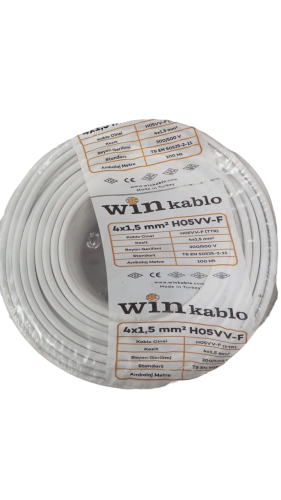 Win 4X1,5 mm TTR Kablo-100m (Beyaz)