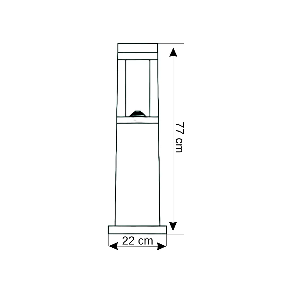 Zita Anıt Uzun 78cm Bahçe Armatürü 286