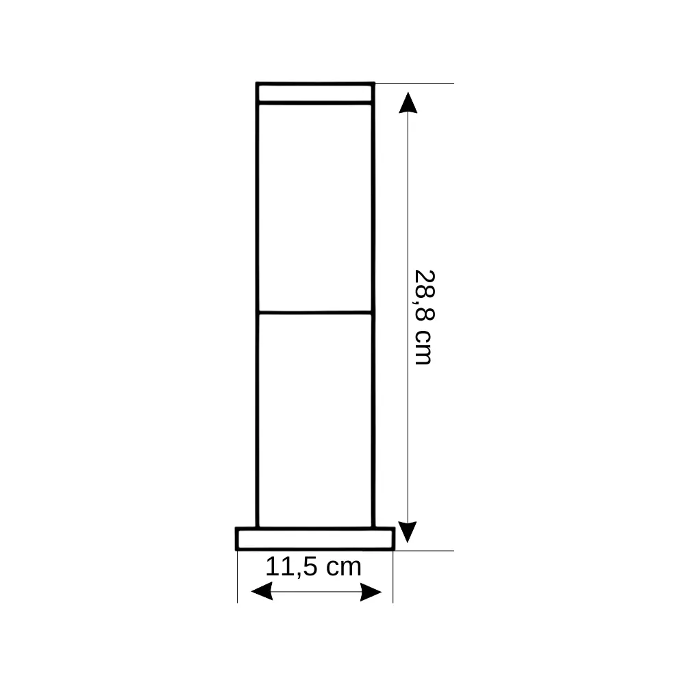 Zita Kule Kısa 29cm Bahçe Armatürü 233