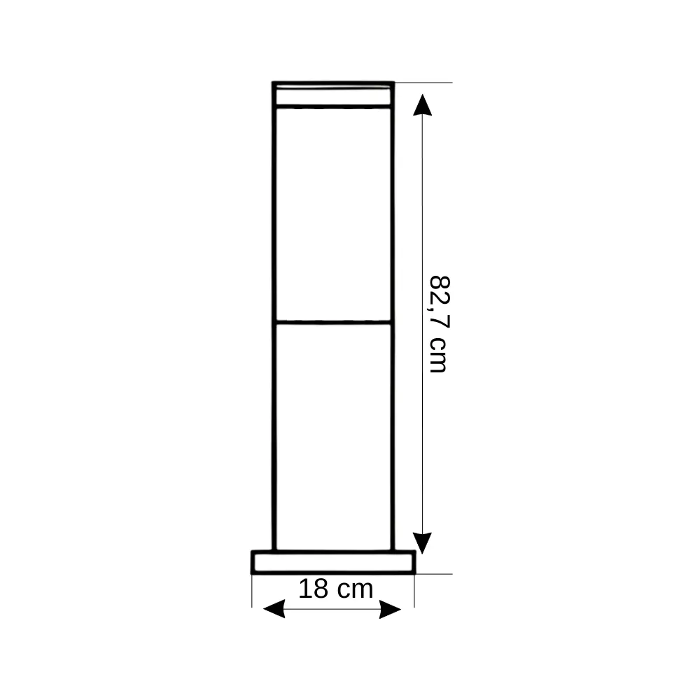 Zita Kule Uzun 80cm Bahçe Armatürü 234