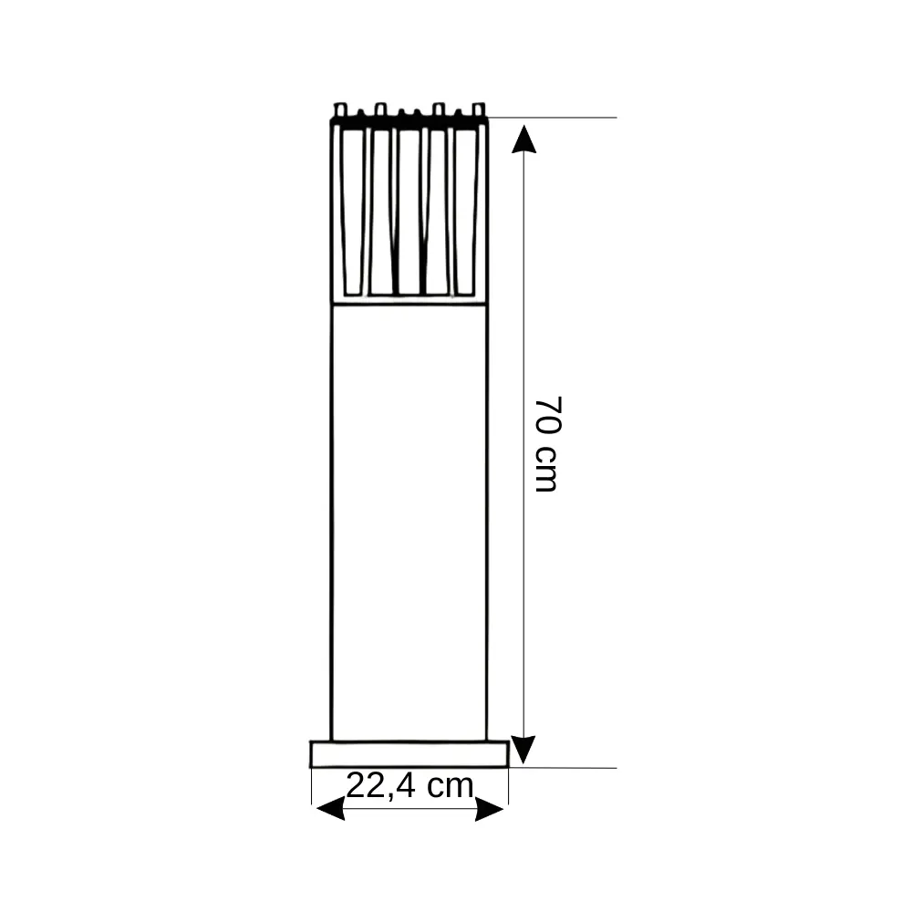 Zita Mini Ultra 70cm Bahçe Armatürü 266