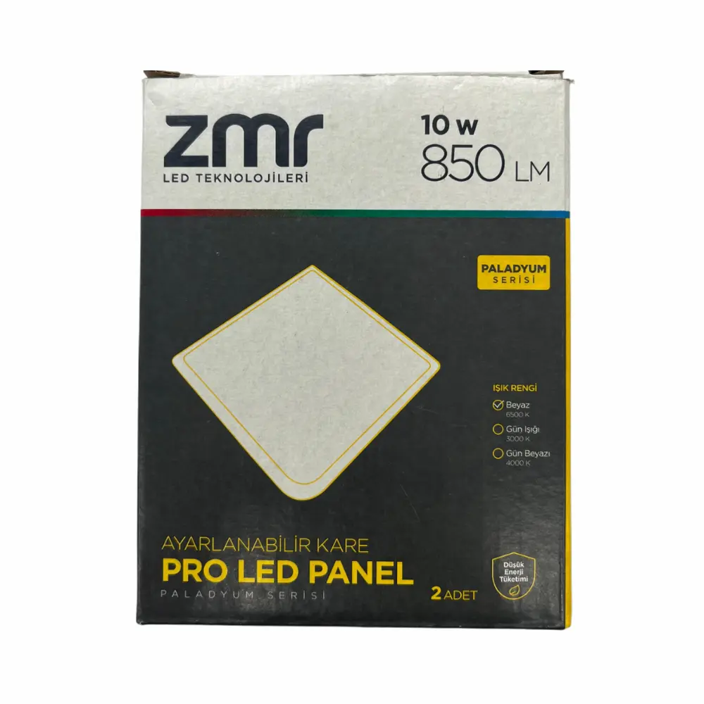 Zmr 10W Ayarlanabilir Sıvaaltı Kare Panel Led Armatür 6500K (Beyaz)