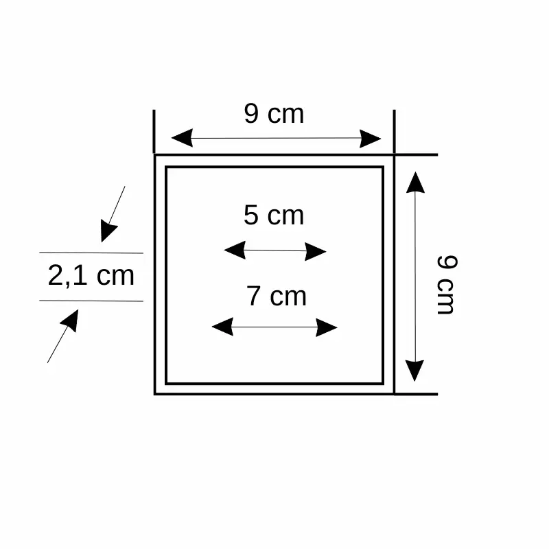 Zmr 10W Ayarlanabilir Sıvaaltı Kare Panel Led Armatür 6500K (Beyaz)