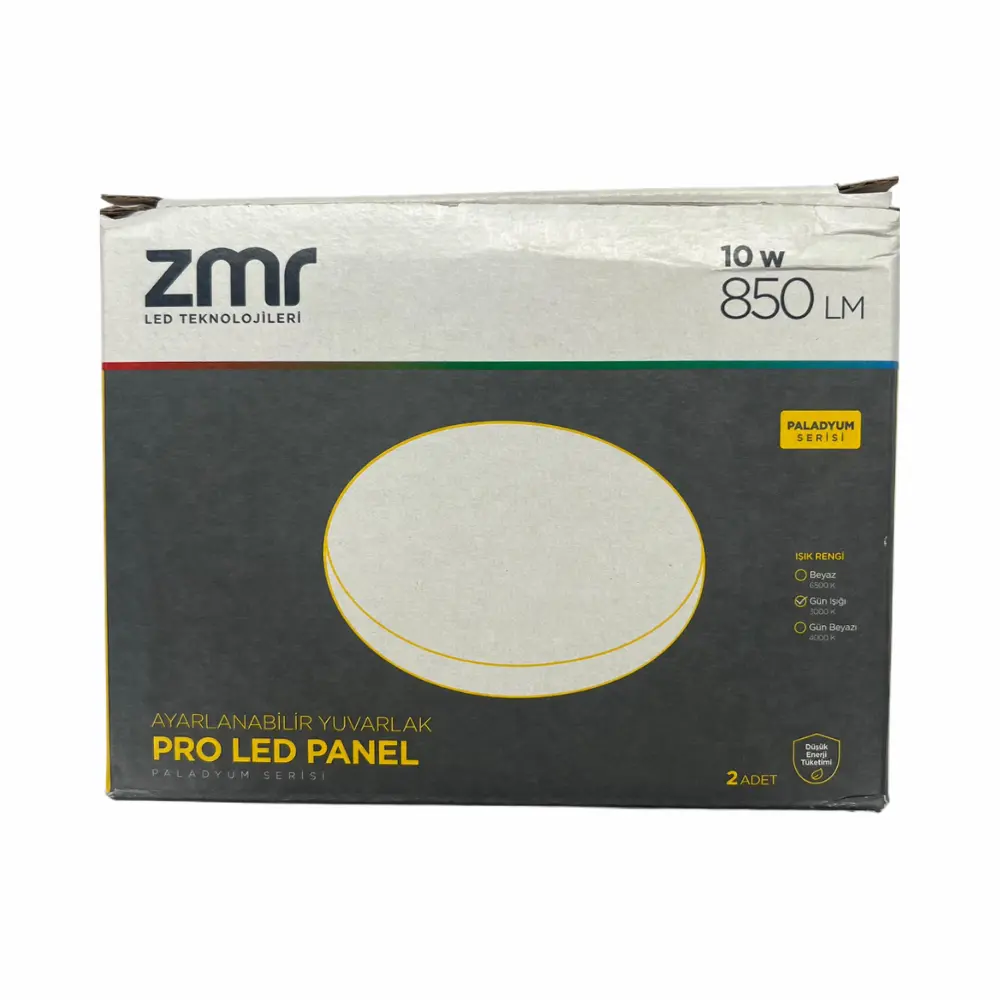 Zmr 10W Ayarlanabilir Sıvaaltı Panel Led Armatür 3000K (Günışığı)