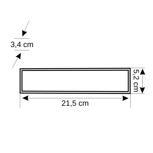 Zmr 10W Lineer Ray Spot Beyaz Kasa Opak 3000K (Günışığı)