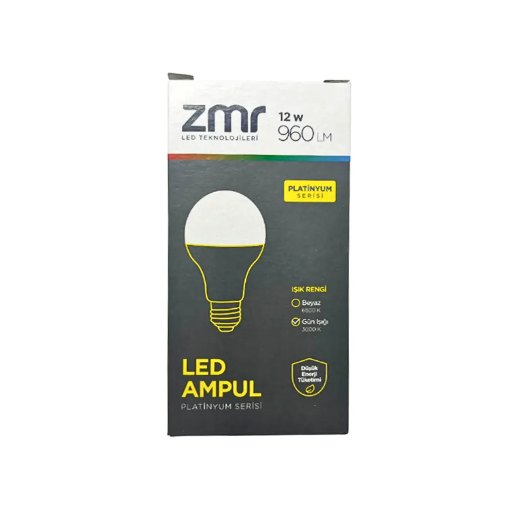 Zmr 12W Led Ampul E-27 Duy 3000K (Günışığı)