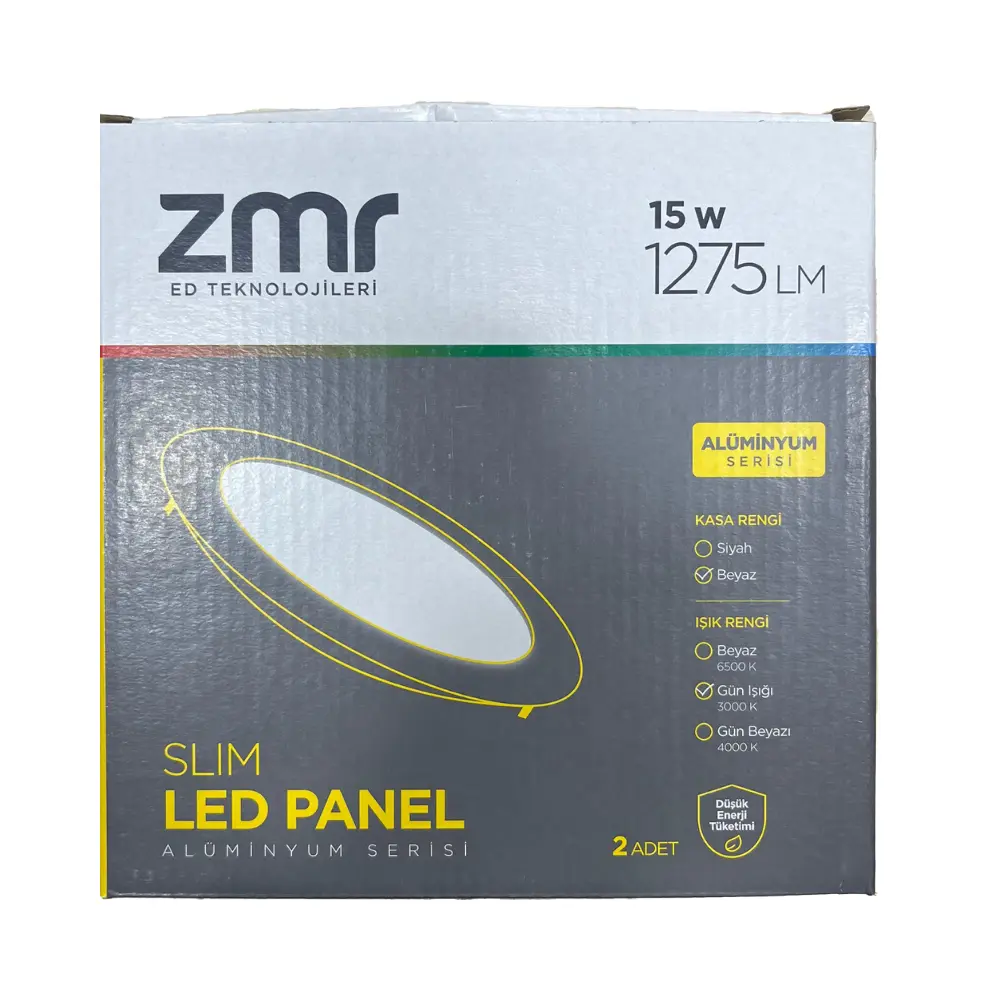 Zmr 15W Sıvaaltı Panel Led Armatür 3000K (Günışığı)