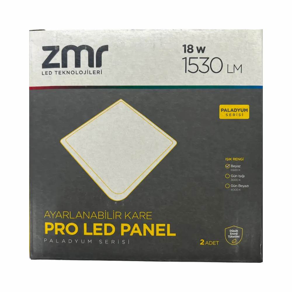 Zmr 18W Ayarlanabilir Sıvaaltı Kare Panel Led Armatür 6500K (Beyaz)