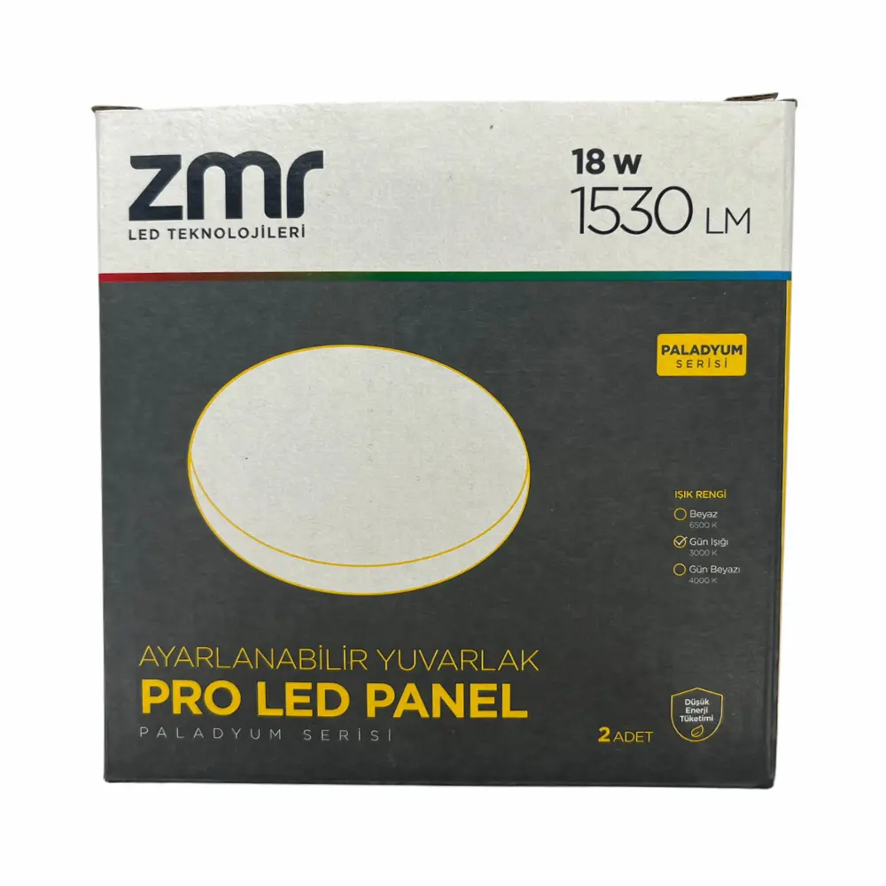 Zmr 18W Ayarlanabilir Sıvaaltı Panel Led Armatür 3000K (Günışığı)