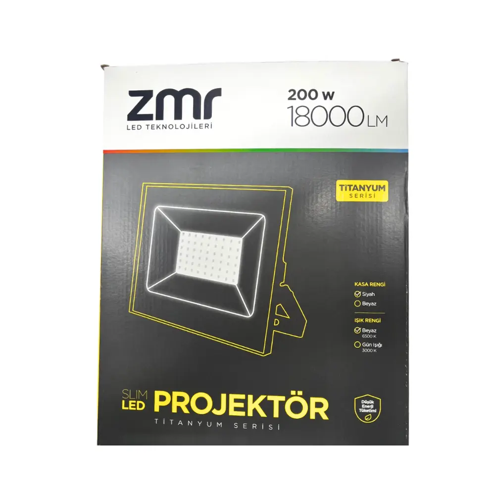 Zmr 200W Smd Led Projektör 6500K (Beyaz)