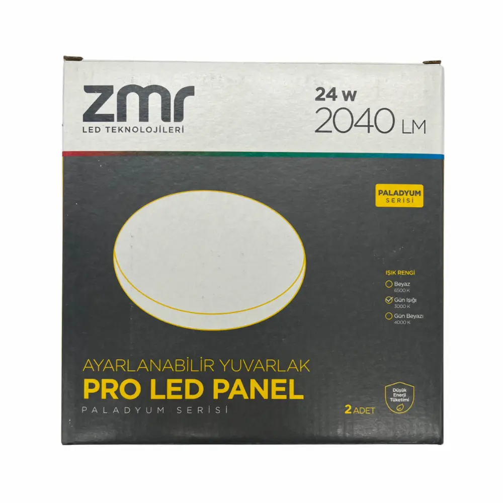 Zmr 24W Ayarlanabilir Sıvaaltı Panel Led Armatür 3000K (Günışığı)