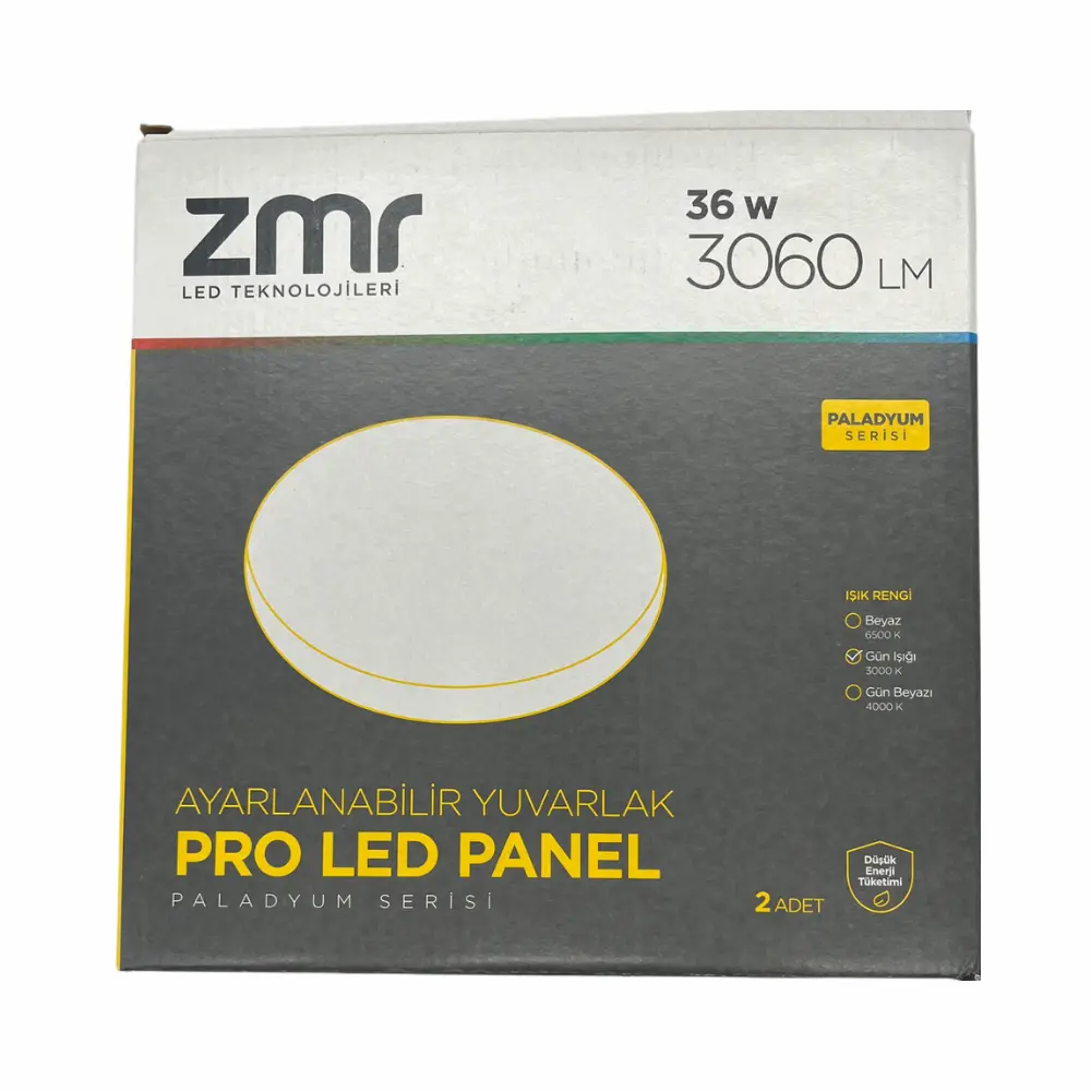 Zmr 36W Ayarlanabilir Sıvaaltı Panel Led Armatür 3000K (Günışığı)