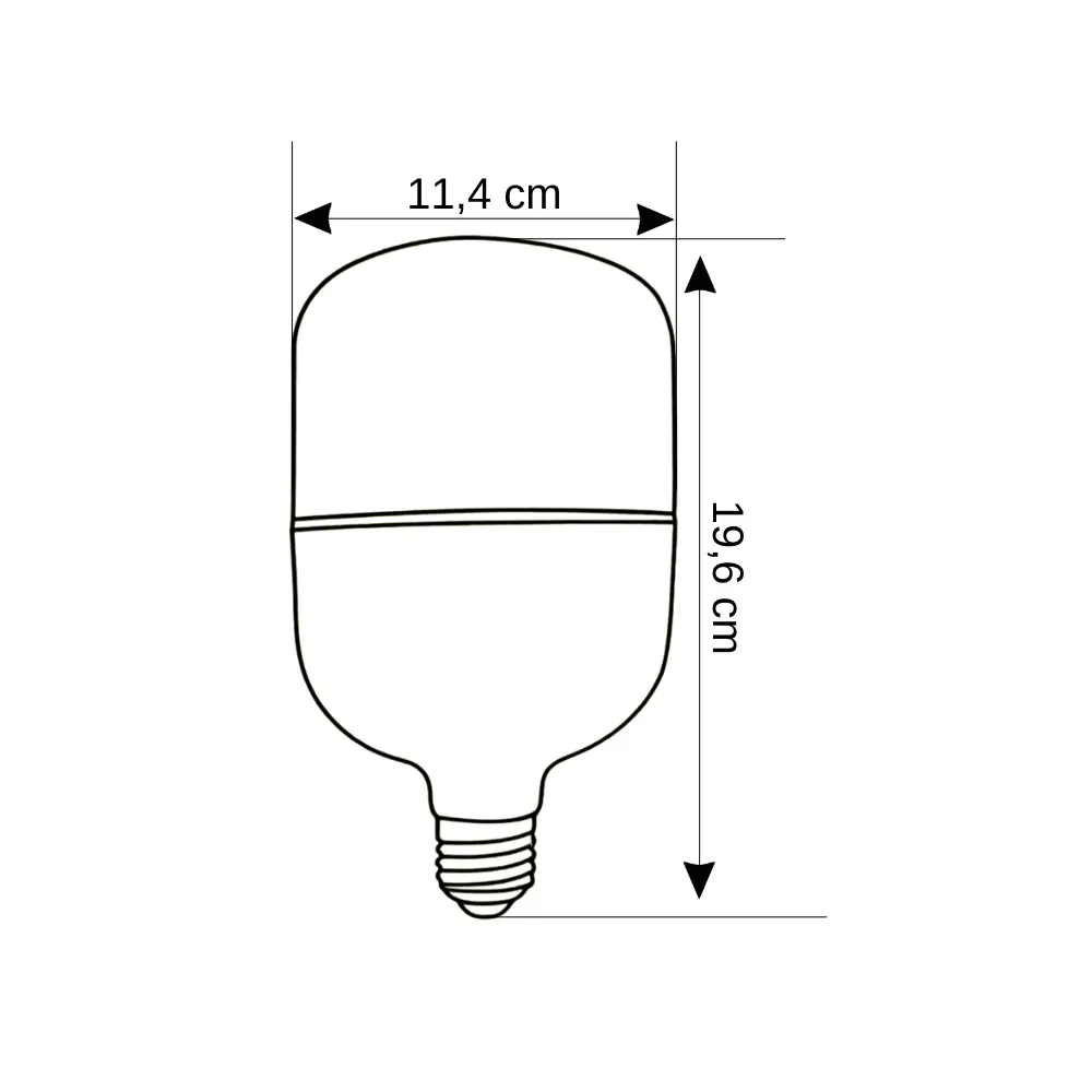 Zmr 40W Torch Jumbo Led Ampul E27 Duy 6500K (Beyaz)